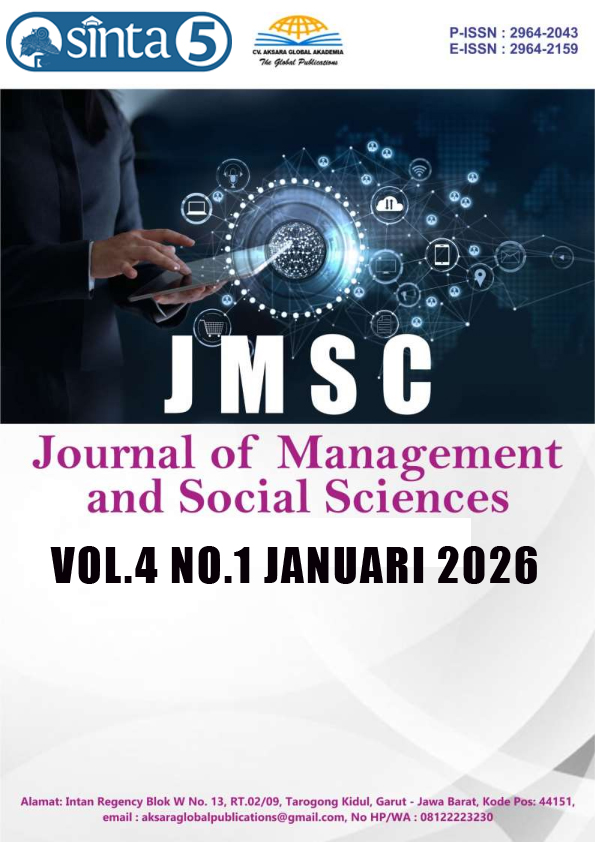 					View Vol. 4 No. 1 (2026): Januari : Journal of Management and Social Sciences
				